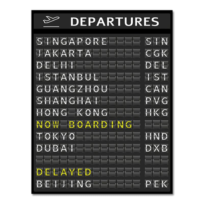 Airport Boarding Canvas print