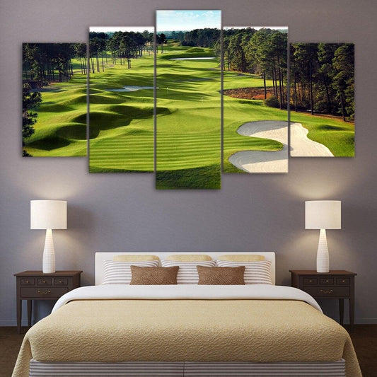 Golf in the Forest Canvas Print