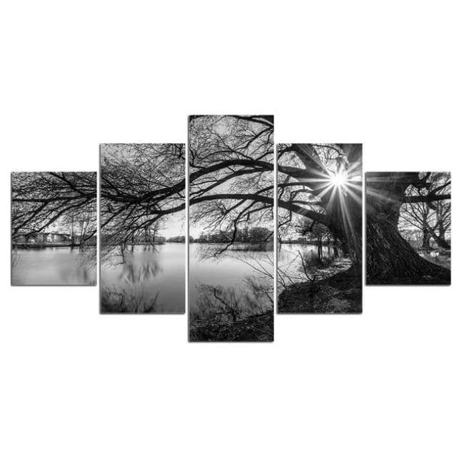 Lake at Dawn Canvas Print