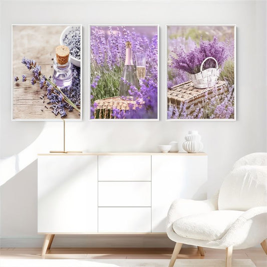 Lavender Wall Art Canvas Print