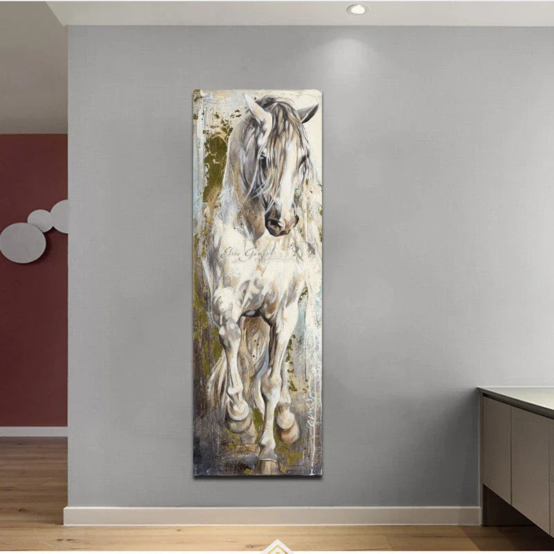 Modern Horse Painting Canvas Print