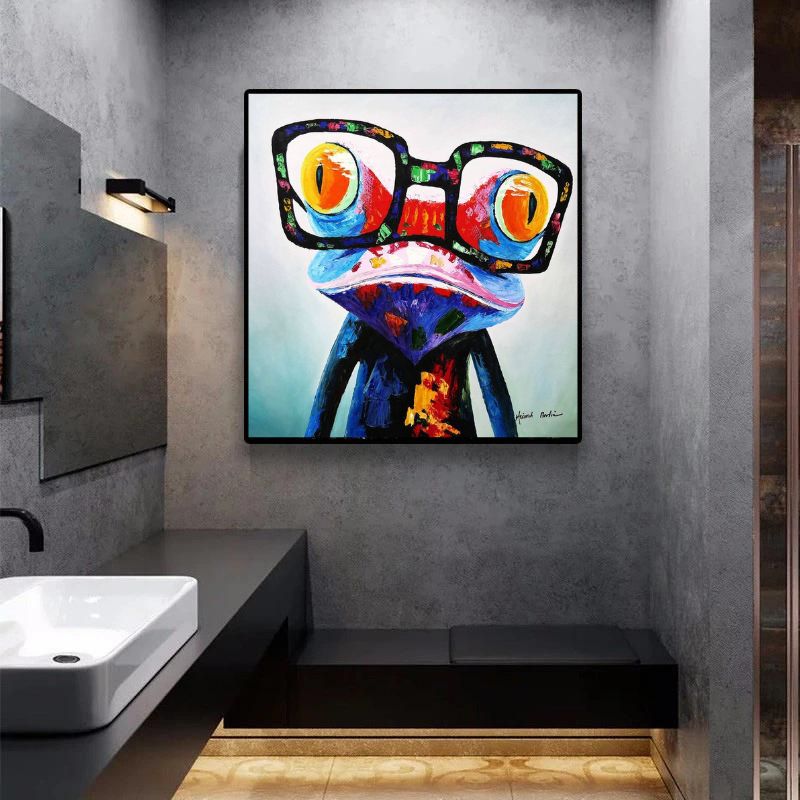 Pop art frog Canvas Print