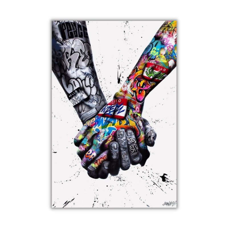 Street Art Hand Wall Art Canvas Print
