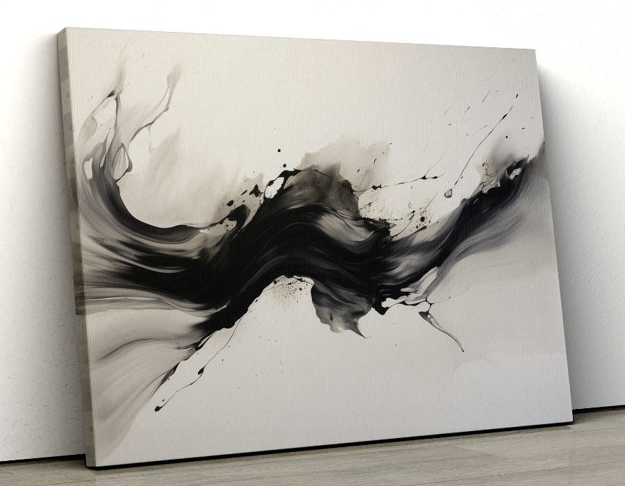 Black and White Minimalist Canvas Print