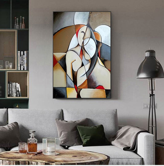 Tableau femme abstrait