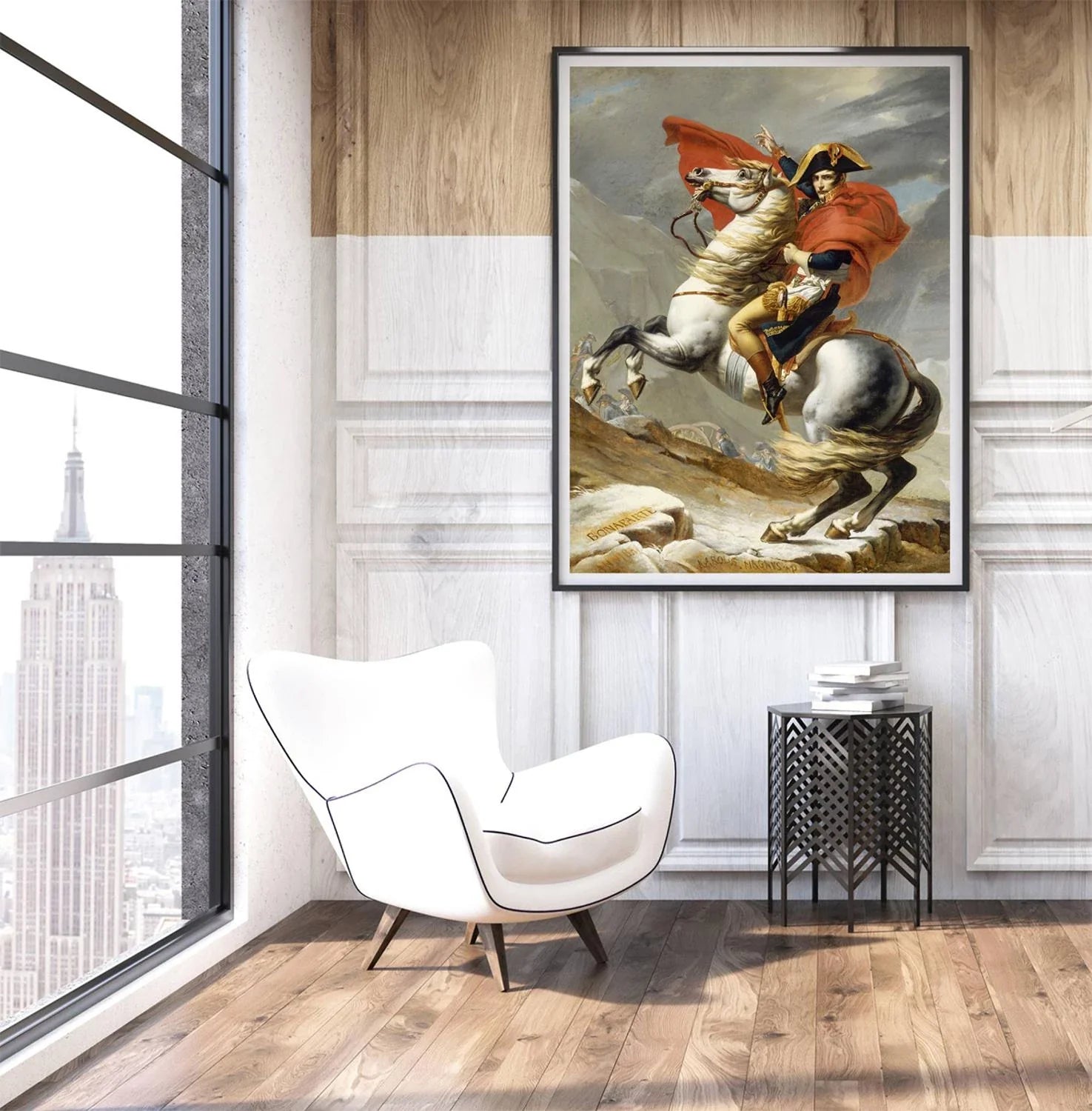 Tableau napoleon cheval cadre