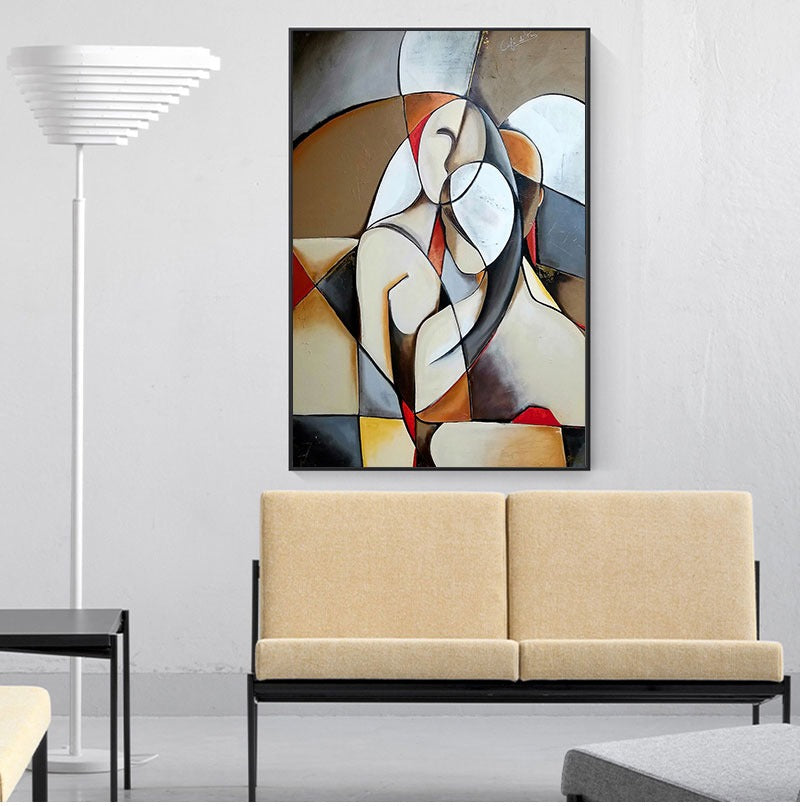 Tableau femme abstrait toile