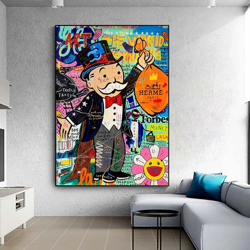 tableau street art monopoly cadre