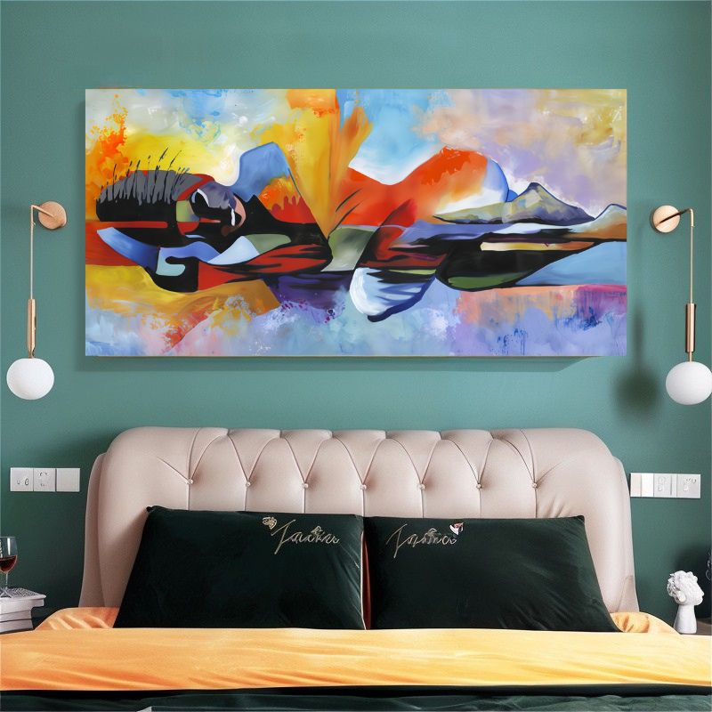 TableauAfricainAbstraitFemme chambre