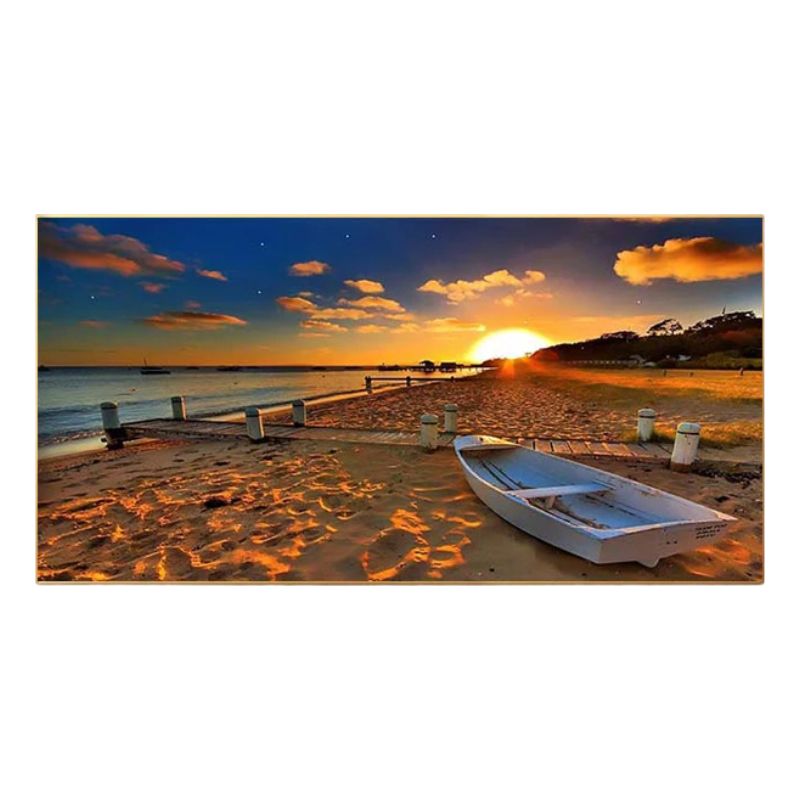 Barque on the Beach Canvas Print