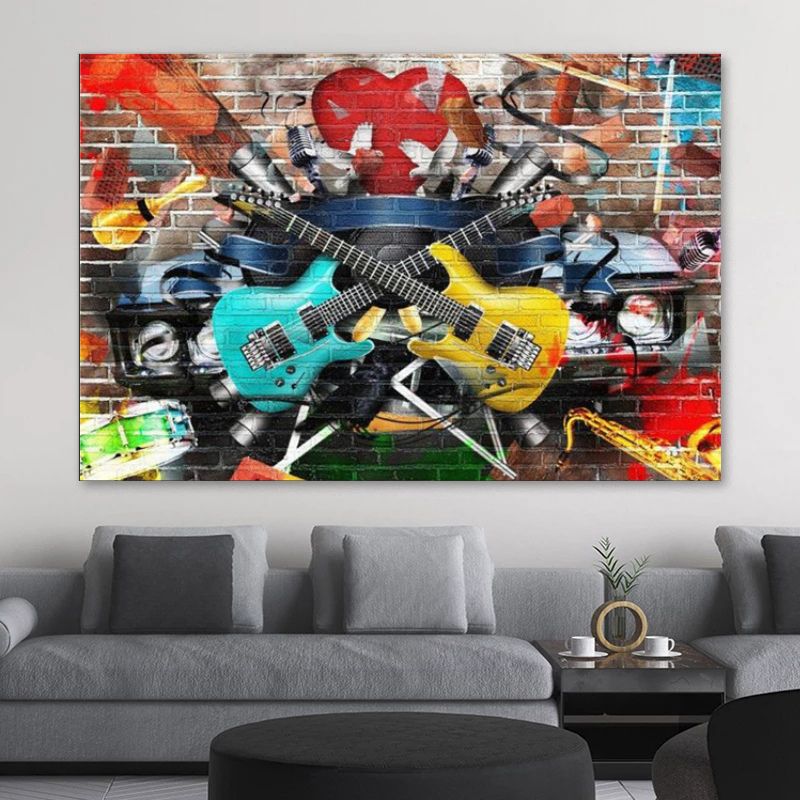 Tableau Street Art Musique