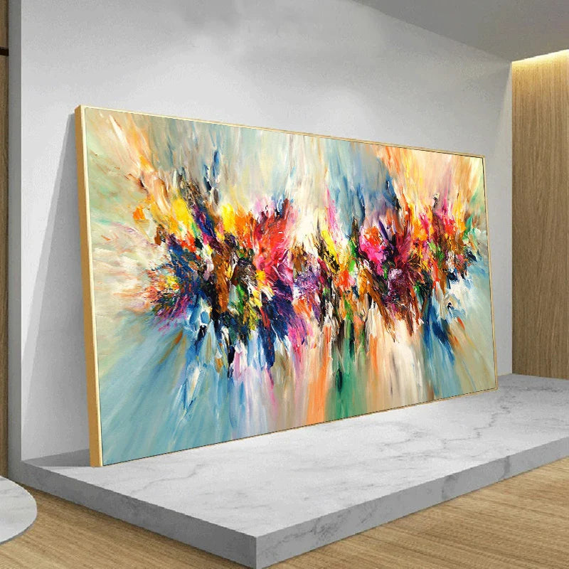 Tableau abstrait street art peinture