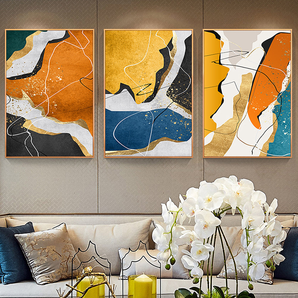 Abstract Multicoloured Wall Art Canvas Print