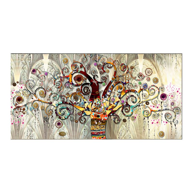Abstract Tree Of Life Wall Art Canvas Print