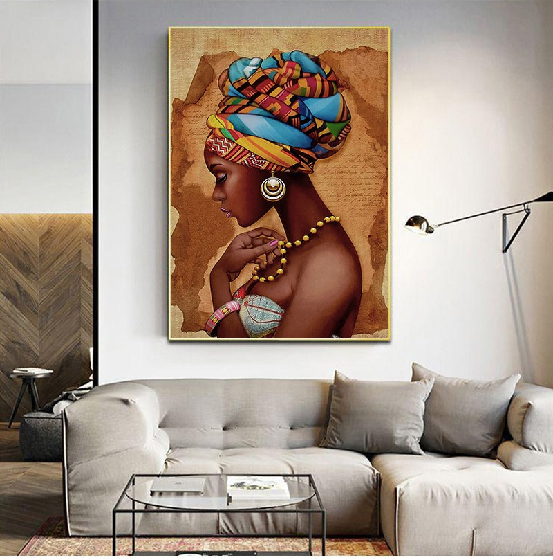 African Woman Canvas print