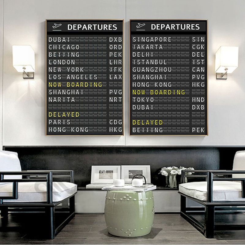 Airport Boarding Canvas print