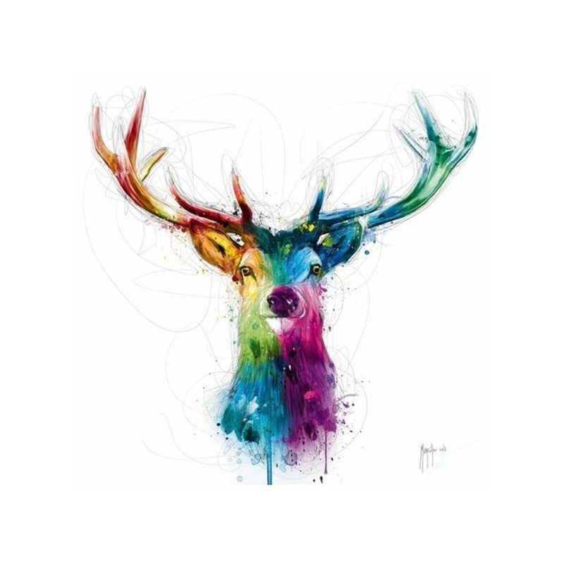 Colourful Stag canvas print