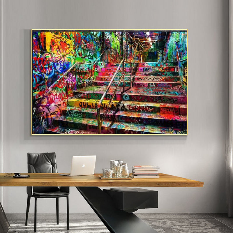 Colourful Street Art Wall Art Canvas Print