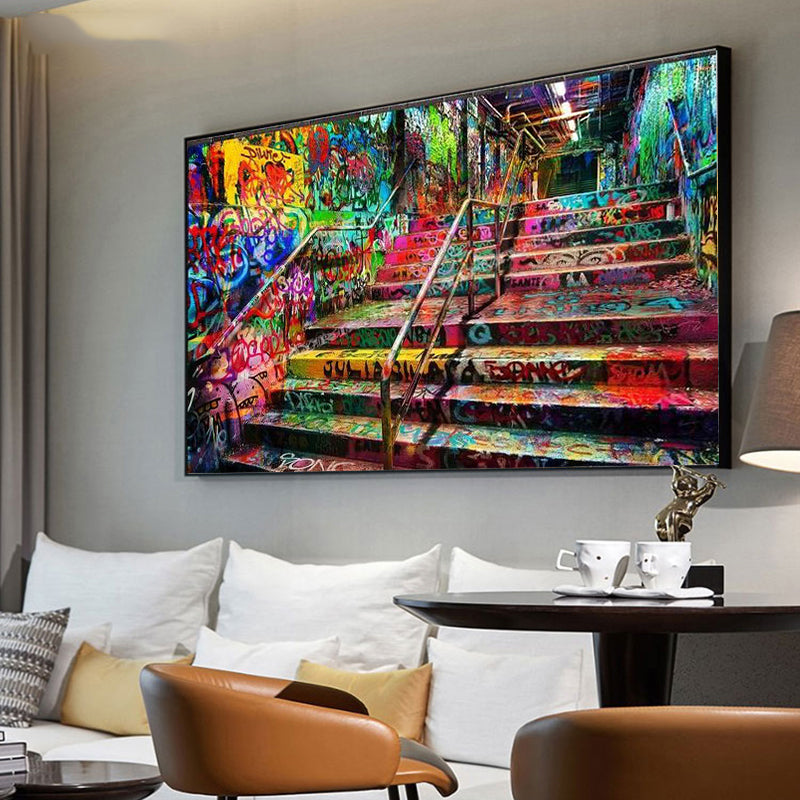 Colourful Street Art Wall Art Canvas Print