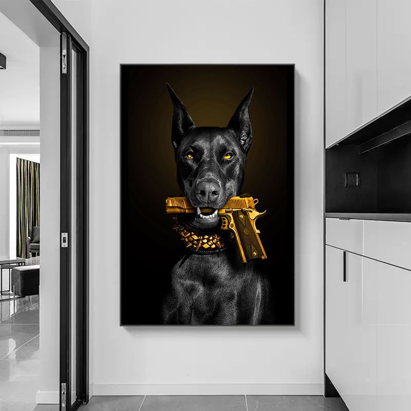 Dobermann Canvas Print