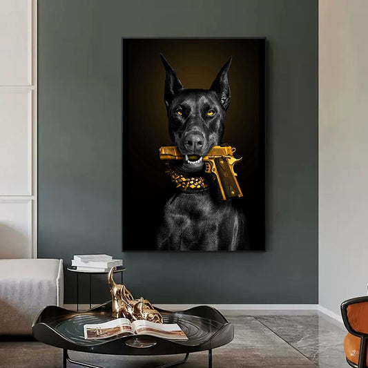 Dobermann Canvas Print
