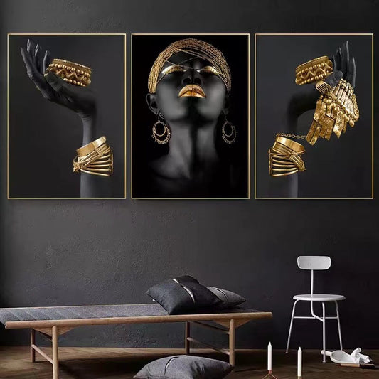 Black Woman Canvas Print