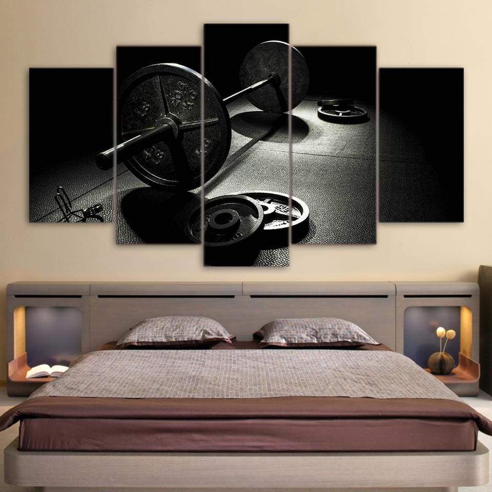 Dumbbell canvas print