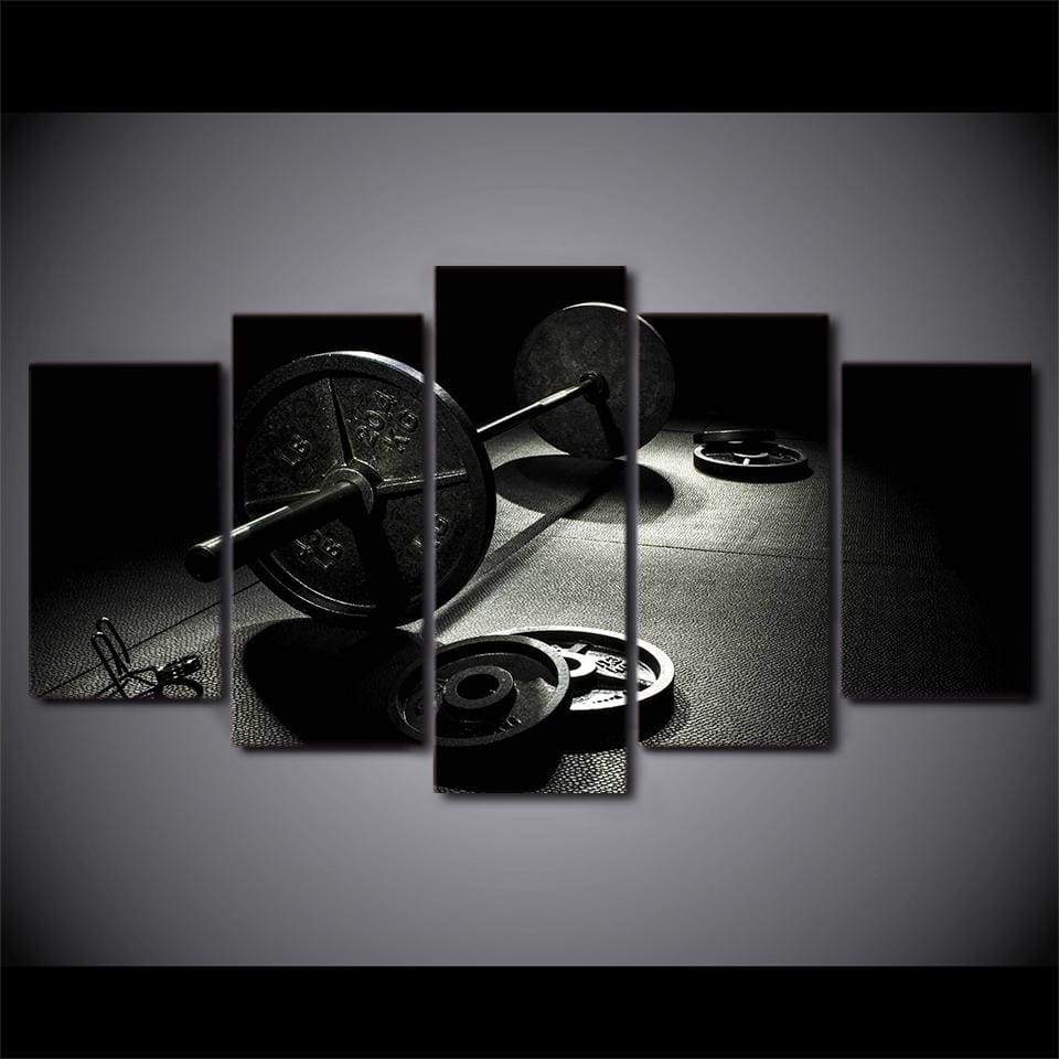 Dumbbell canvas print