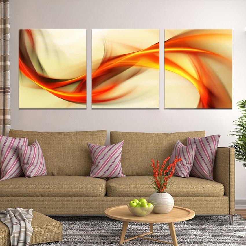 Fluid Lines Canvas Print - Set of 3