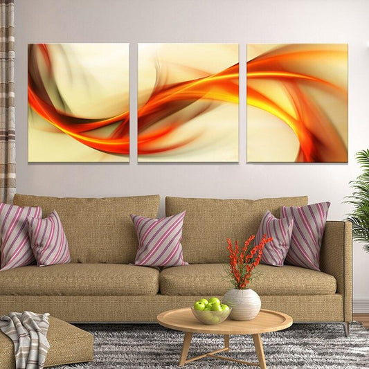 Fluid Lines Canvas Print - Set of 3