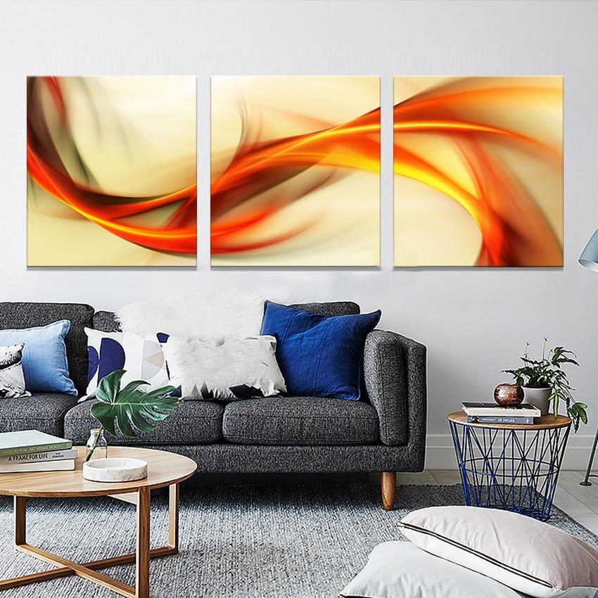 Fluid Lines Canvas Print - Set of 3