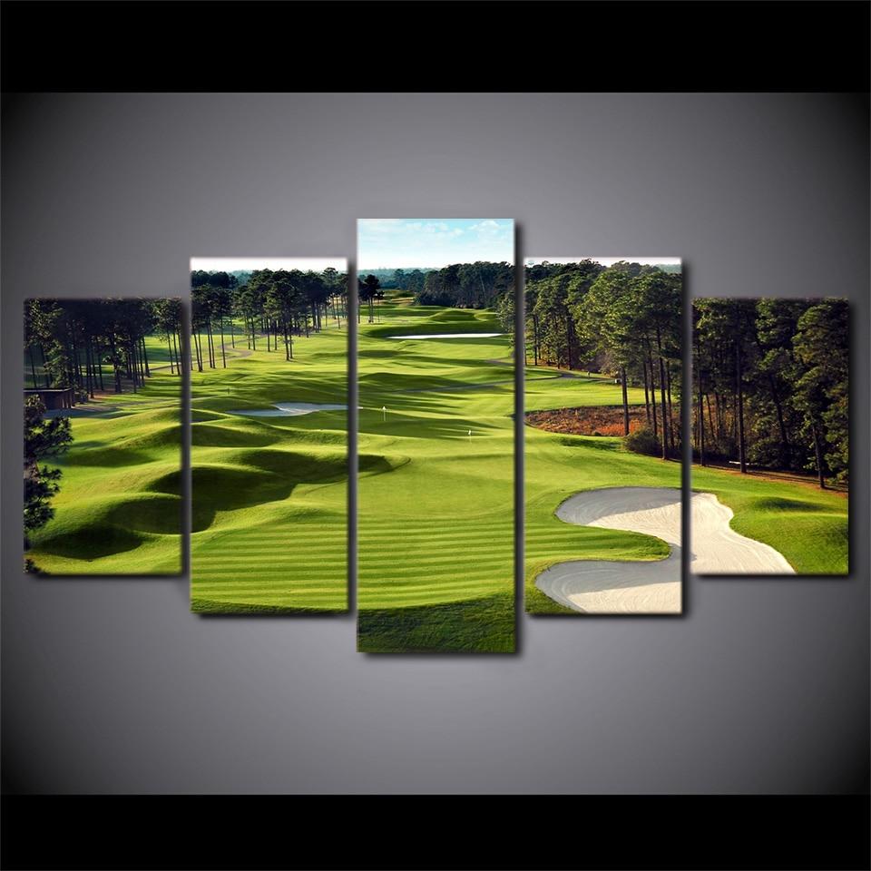 Golf in the Forest Canvas Print