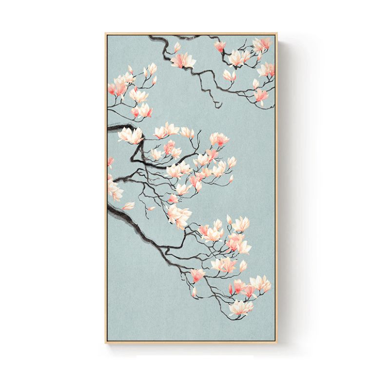 Japanese Cherry Blossom Wall Art Canvas Print