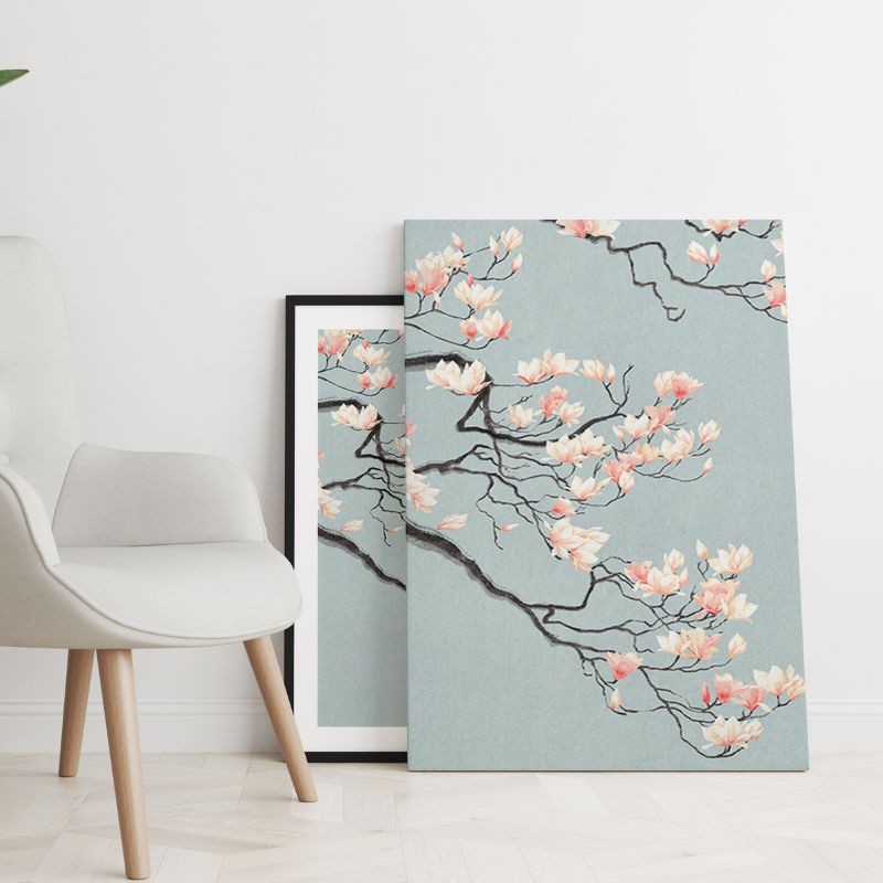 Japanese Cherry Blossom Wall Art Canvas Print