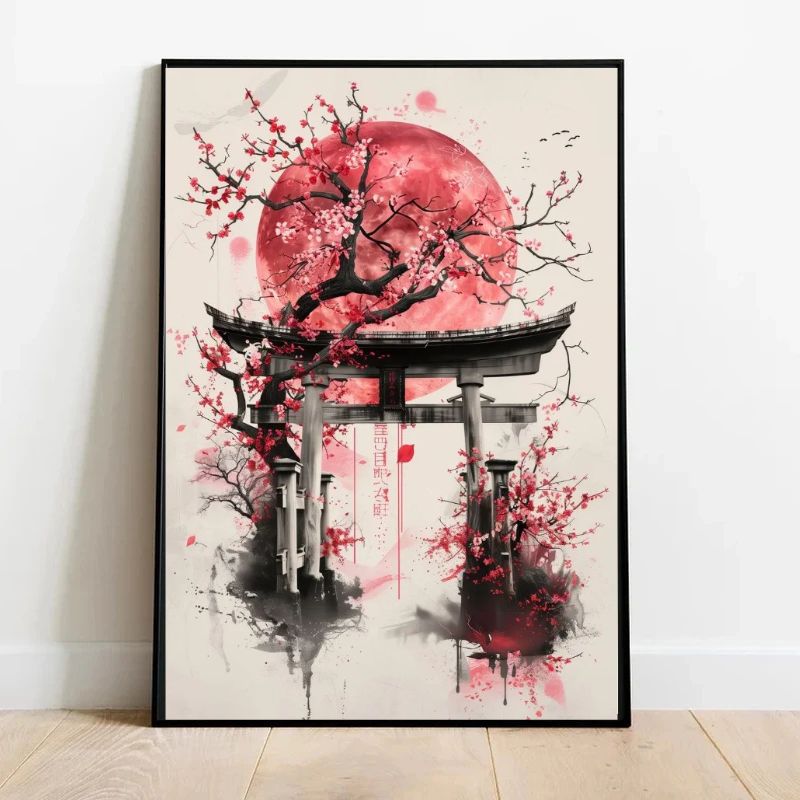 Japanese Torii Wall Art Canvas Print