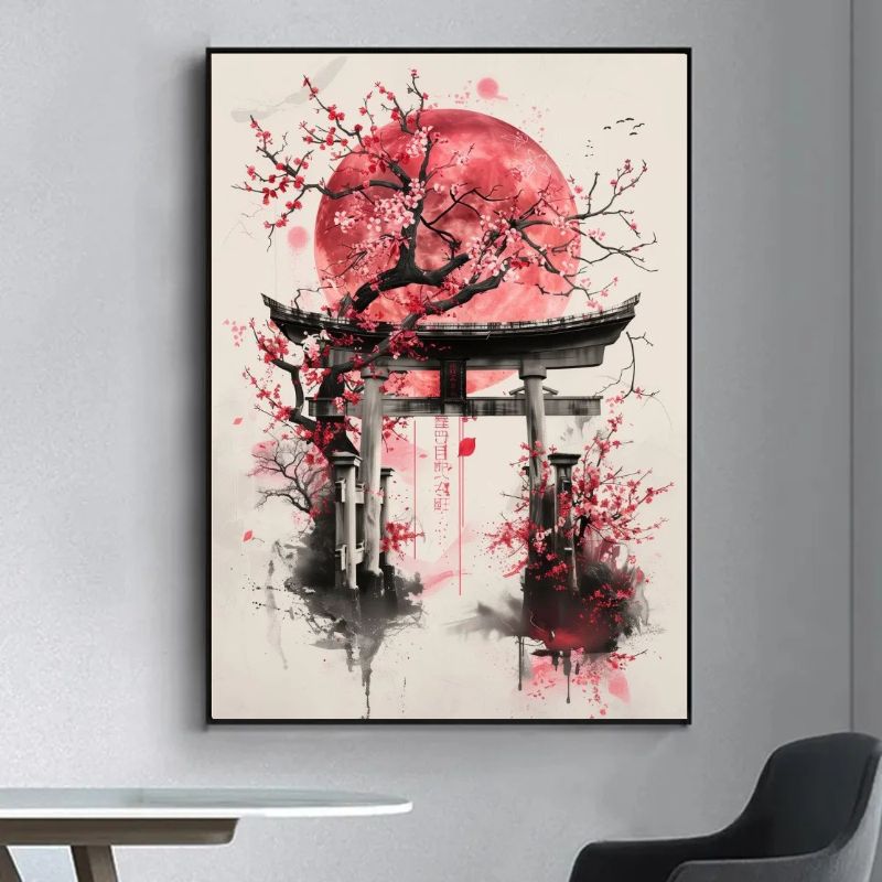 Japanese Torii Wall Art Canvas Print