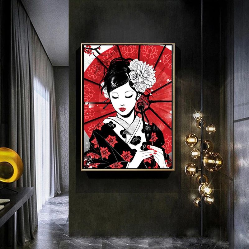 Japanese Woman Canvas print