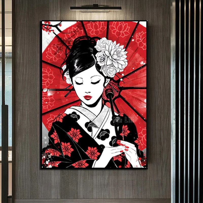 Japanese Woman Canvas print