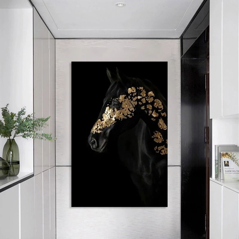 Modern Horse Wall Art Canvas Print