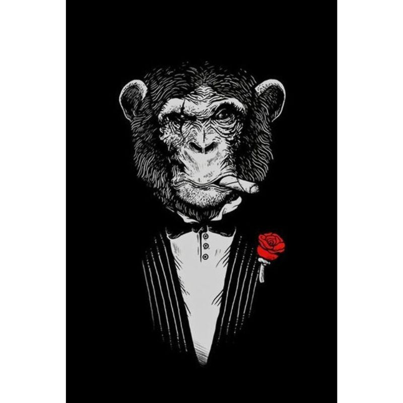 Monkey in a Suit Canvas Print