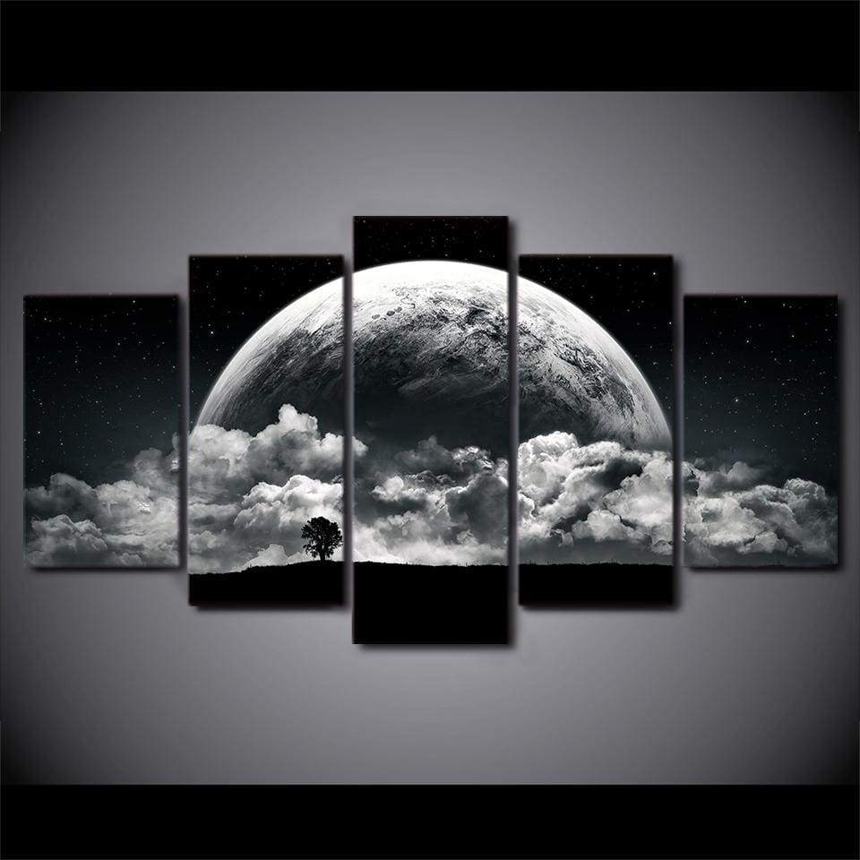 Moon Landscape Canvas Print