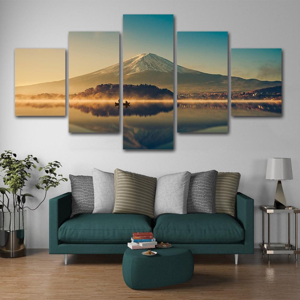 Mountain and Lake Canvas Print