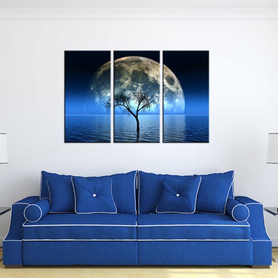 Night Landscape Wall Art Canvas Print