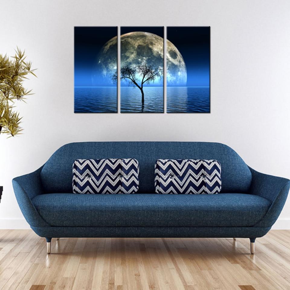 Night Landscape Wall Art Canvas Print