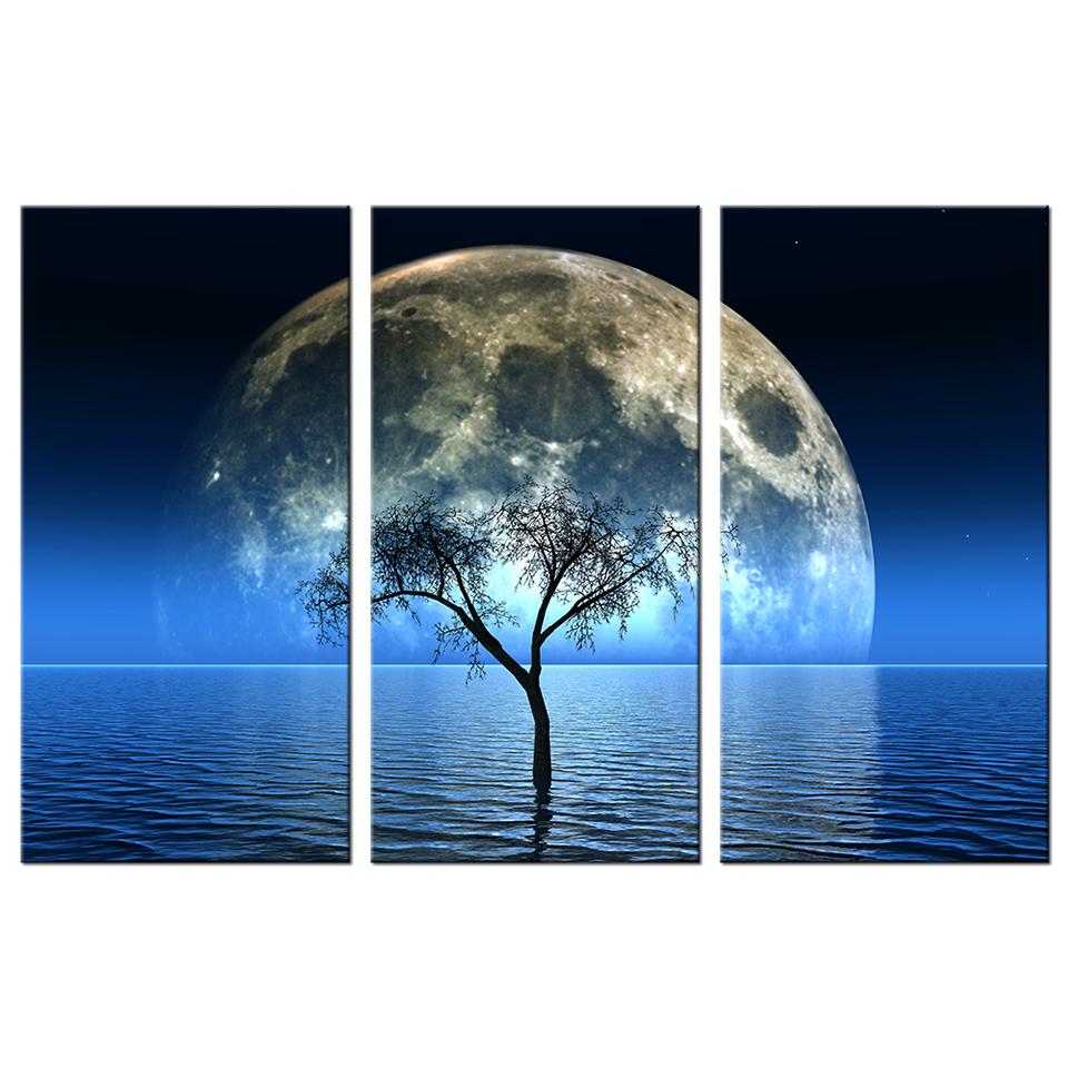 Night Landscape Wall Art Canvas Print