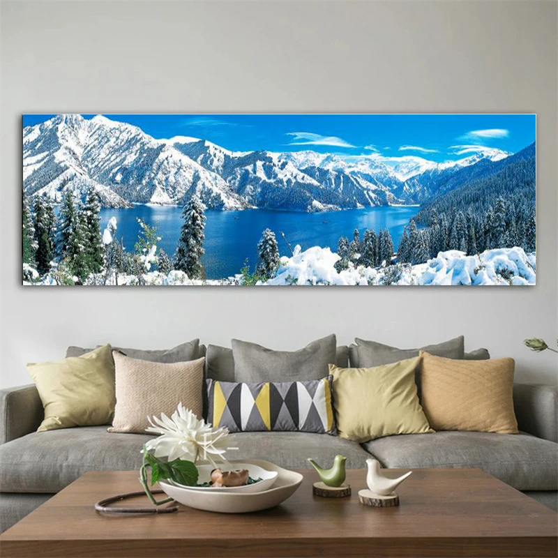 Panoramic Mountain Canvas Print