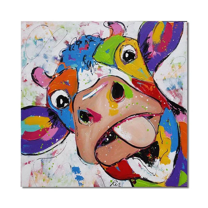 Pop Art Cow Canvas print