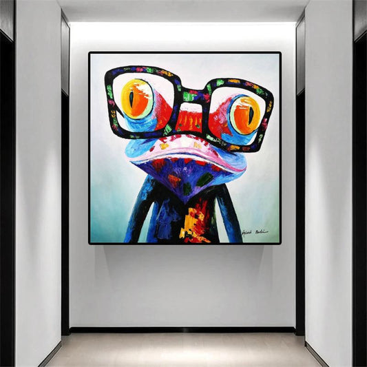 Pop art frog Canvas Print