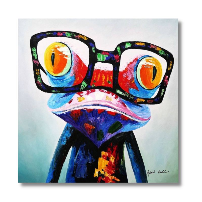 Pop art frog Canvas Print