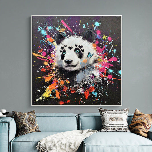 Pop Art panda canvas print